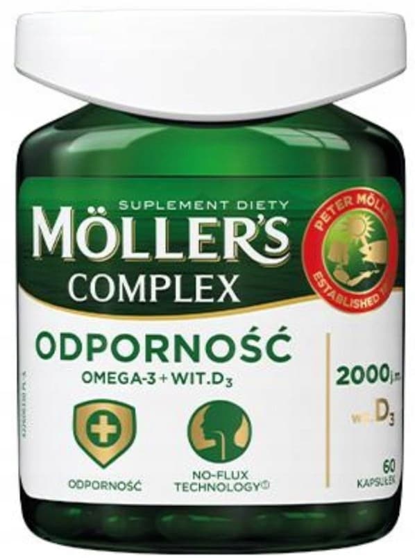 MÖLLERS Komplex OMEGA-3 FISKIMMUNITET 60 kapslar