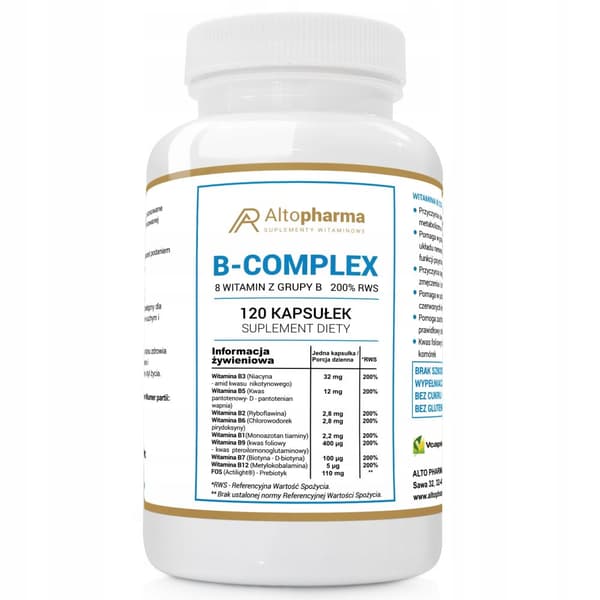 Altopharma B-komplex vitamin B 120 kapslar.