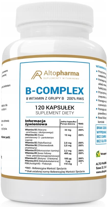 Altopharma B-komplex vitamin B 120 kapslar.