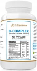 Miniatyrbild 1 av 4: Altopharma B-komplex vitamin B 120 kapslar.
