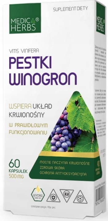 Medica Herbs Druvkärnor CIRKULATORISKT SYSTEM 60 kapslar