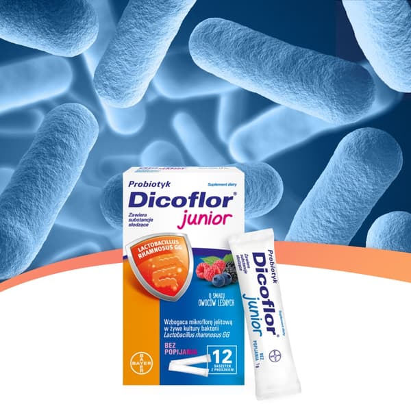 DICOFLOR JUNIOR probiotika för barn 12 dospåsar