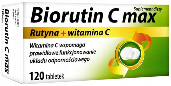 Biorutin C Max rutin vitamin C MBM 120 tabletter