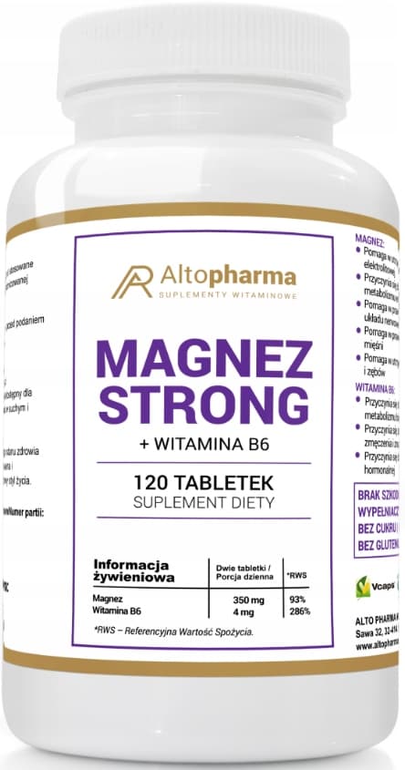 Altopharma Magnesium Stark + Vitamin B6 120 tabletter.