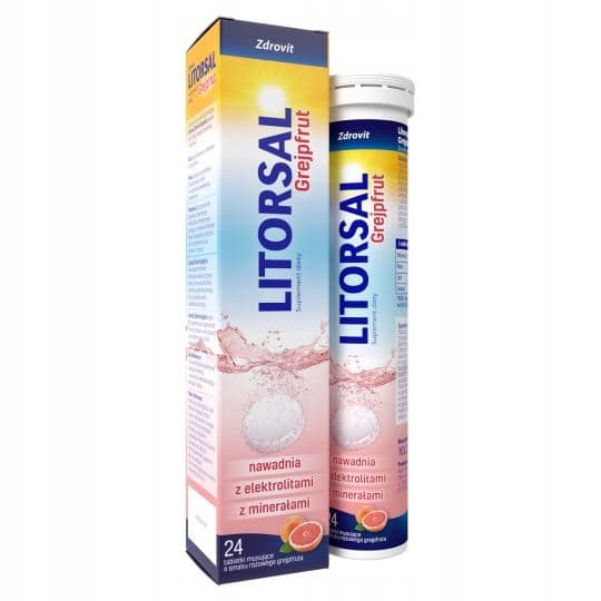 ZDROVIT LITORSAL GRAPEFRUKTelektrolyter 24 tabletter.