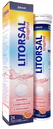 ZDROVIT LITORSAL GRAPEFRUKTelektrolyter 24 tabletter.