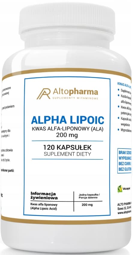 Altopharma Alpha Lipoic alfaliponsyra 120 kapslar