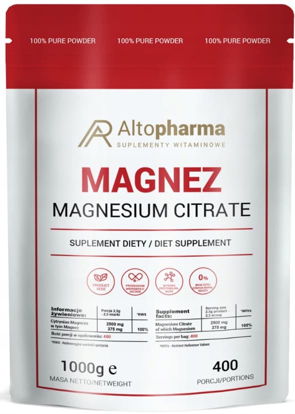 Altopharma Magnesium Magnesiumcitrat Pulver 1kg