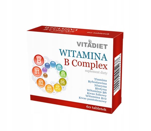 B-VITAMINKOMPLEX vitaminkomplex Vitadiet 60 tabletter