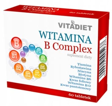 B-VITAMINKOMPLEX vitaminkomplex Vitadiet 60 tabletter