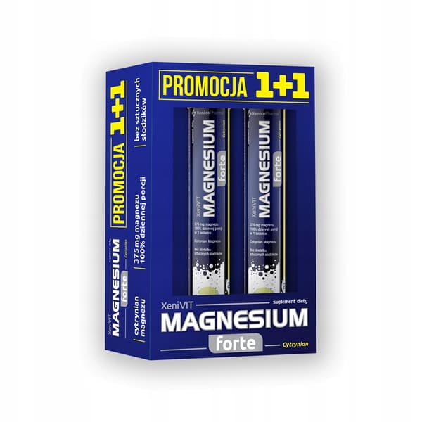 XeniVIT Magnesium Forte magnesiumcitrat 2x20 tabletter.