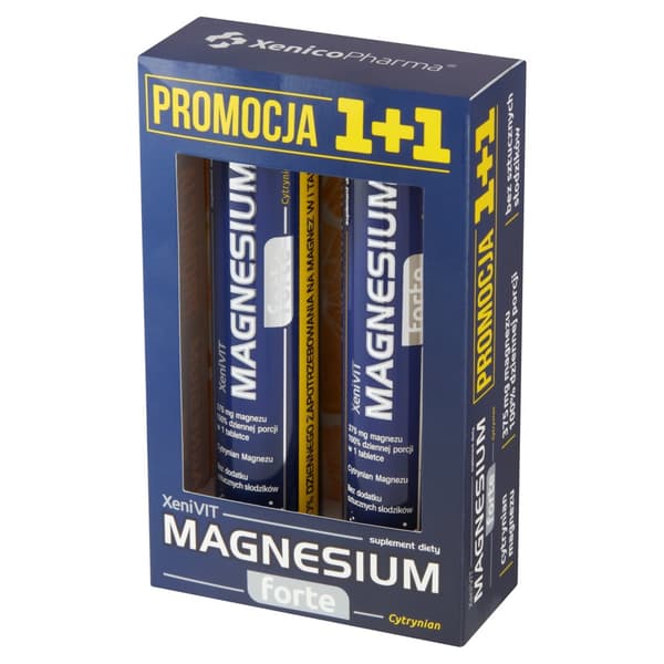 XeniVIT Magnesium Forte magnesiumcitrat 2x20 tabletter.