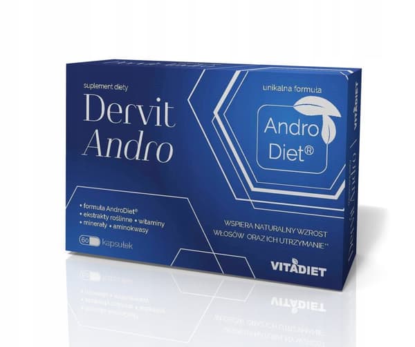 DERVIT ANDRO mot håravfall 60 kapslar.