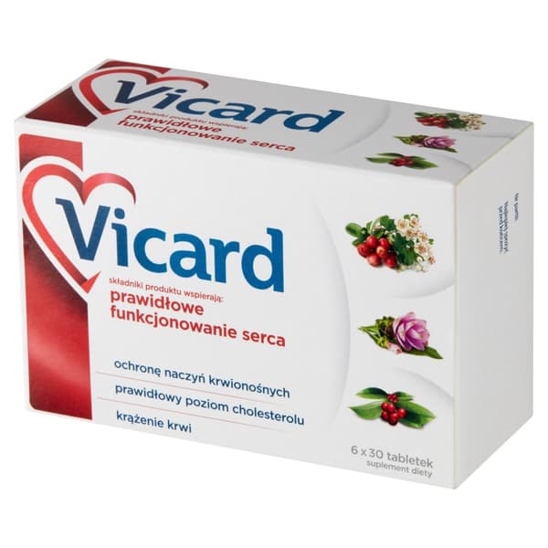 VICARD hjärta hagtorn cirkulation Aflofarm 180 tabletter.