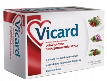 VICARD hjärta hagtorn cirkulation Aflofarm 180 tabletter.