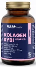 Miniatyrbild 1 av 2: FISKKOLLAGENKOMPLEX + Pureo Health 60 kapslar.