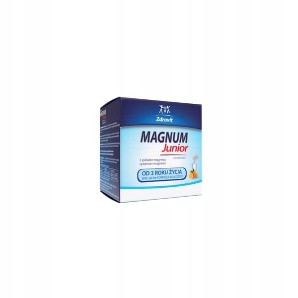 Zdrovit Magnum Junior magnesium för barn 20 dospåsar