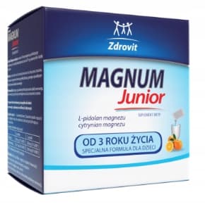 Zdrovit Magnum Junior magnesium för barn 20 dospåsar