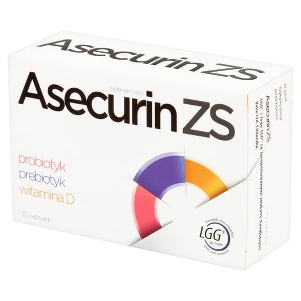 Asecurin ZS probiotiska vitamin D immunitet 30 kapslar