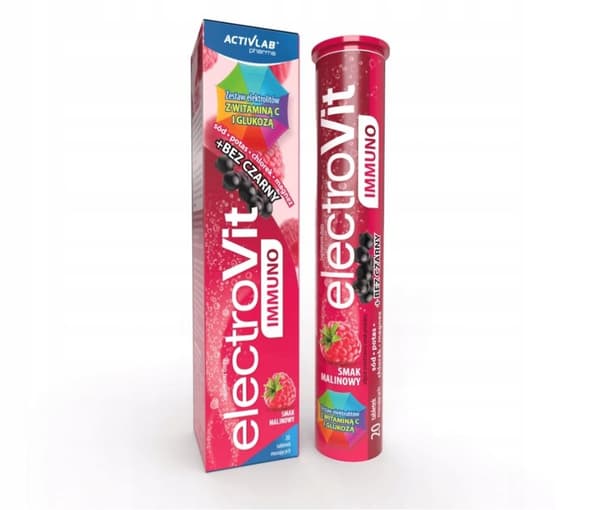 ELECTROVIT Immuno hallonsmak Vit. C 20 tabletter