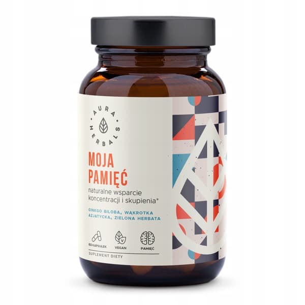 Min hukommelseskoncentration AURA HERBALS 60 kapsler.