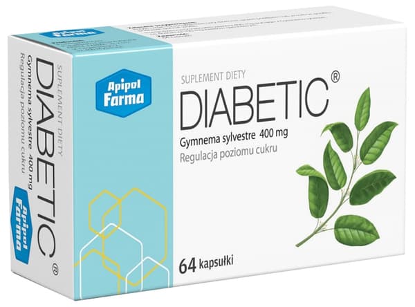 DIABETISK Gymnema Silvestris Farmina 64 kapslar.