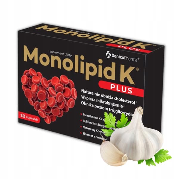 MONOLIPID K PLUS hjärtkolesterol Xenico 30 kapslar.