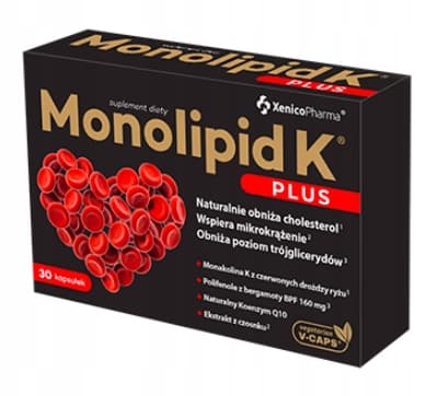 MONOLIPID K PLUS hjärtkolesterol Xenico 30 kapslar.