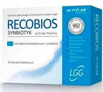 RECOBIOS SYNBIOTIC probiotika ActivLab 20 kapslar.
