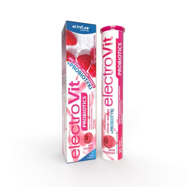 ELECTROVIT Probiotika hallonsmak Vit. C 20 tabletter