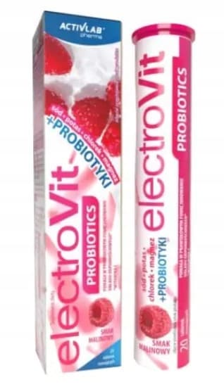 ELECTROVIT Probiotika hallonsmak Vit. C 20 tabletter