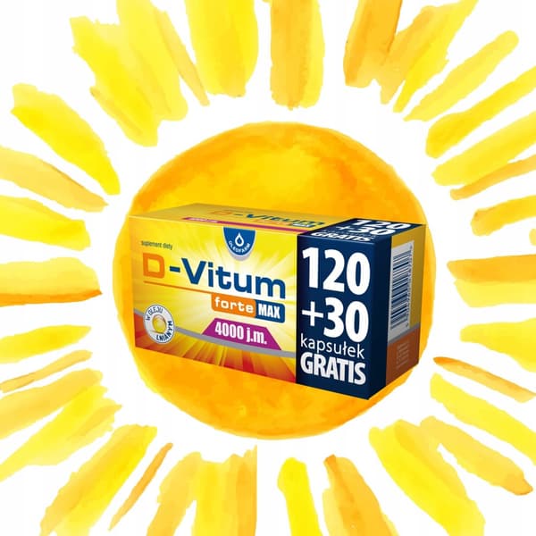 D-Vitum Forte Max 4000 D-vitamin 150 kapsler.