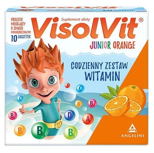VisolVit Junior apelsinvitaminer för barn 10 påsar
