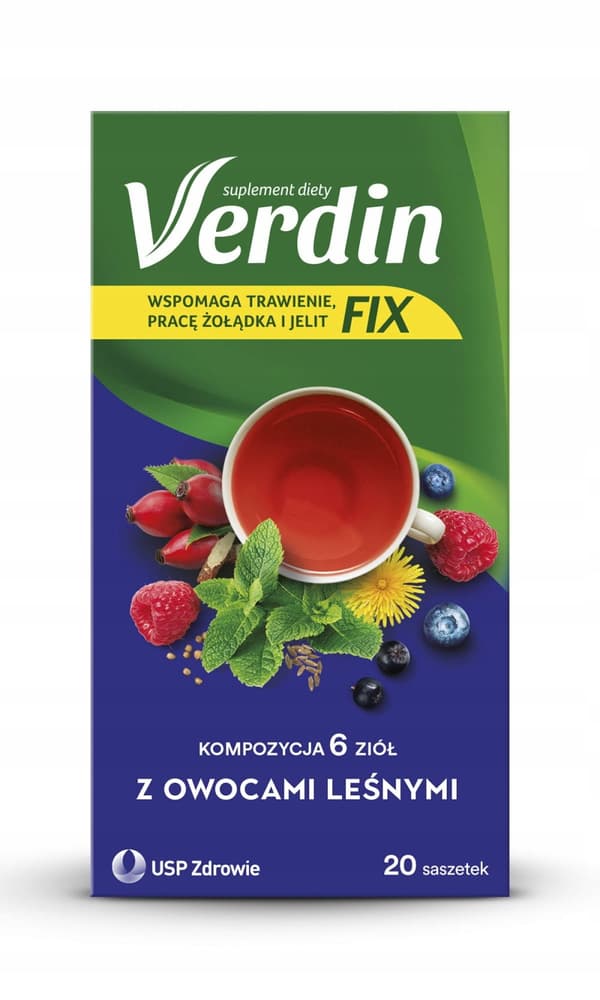 Verdin FIX med skogsbär för matsmältning 20 påsar