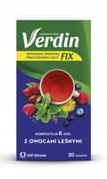 Miniatyrbild 3 av 6: Verdin FIX med skogsbär för matsmältning 20 påsar