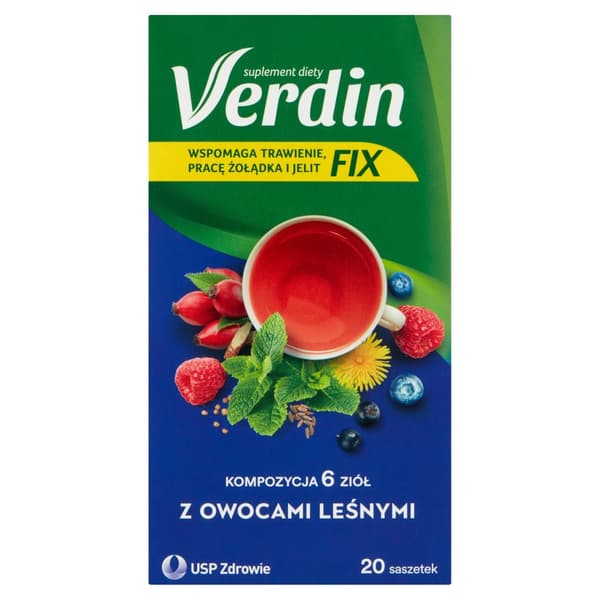 Verdin FIX med skogsbär för matsmältning 20 påsar