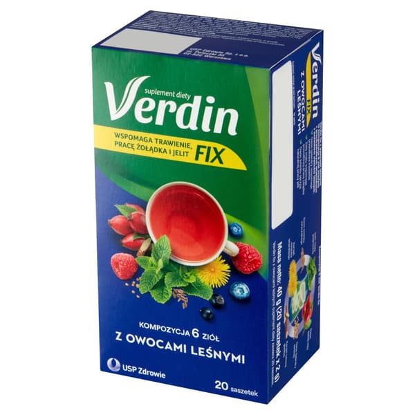 Verdin FIX med skogsbär för matsmältning 20 påsar