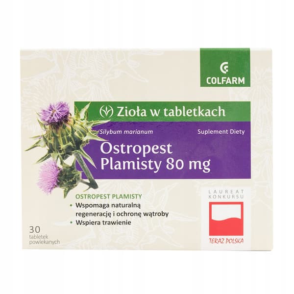 MARIATISTEL 80 mg lever Colfarm 30 tabletter.