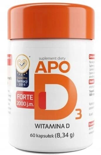 ApoD3 Forte Vitamin D3 2000 IE 60 kapslar