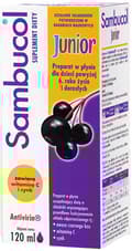 Miniatyrbild 1 av 2: SAMBUCOL JUNIOR immunitetssirap för barn C-VITAMIN ZINK 120 ml