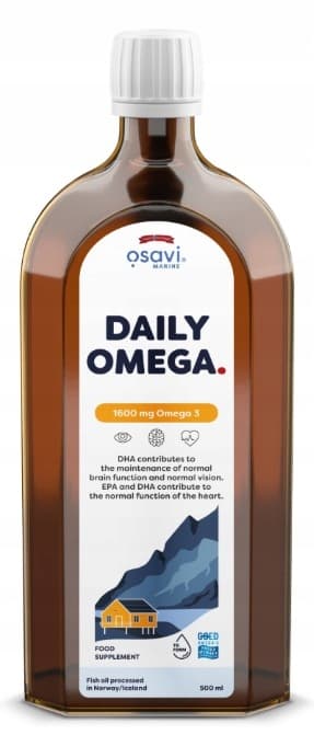 OSAVI Daglig Omega 1600 mg Omega 3-syror Citronsmak 250 ml