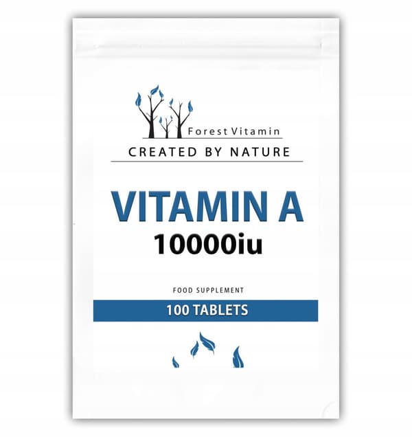 Skogsvitamin Vitamin A 10000iu RETINOL ABSORBERBAR STARK 100 tabletter