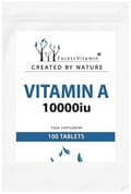 Miniatyrbild 1 av 5: Skogsvitamin Vitamin A 10000iu RETINOL ABSORBERBAR STARK 100 tabletter