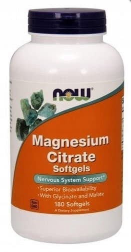 NOW FOODS Magnesiumcitrat magnesiumcitrat 180 kapslar