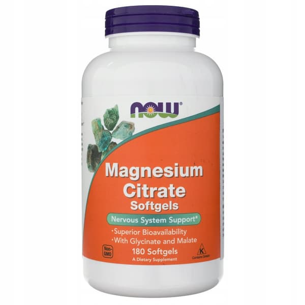 NOW FOODS Magnesiumcitrat magnesiumcitrat 180 kapslar