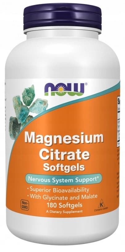 NOW FOODS Magnesiumcitrat magnesiumcitrat 180 kapslar