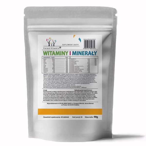 SKOGSVITAMIN & MINERAL FULLSPEKTRUM vitaminer mineraler 60 tabletter