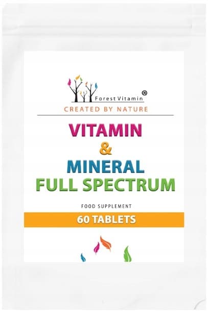 SKOGSVITAMIN & MINERAL FULLSPEKTRUM vitaminer mineraler 60 tabletter