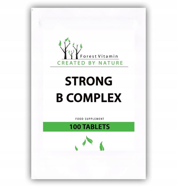 Skogsvitamin Vitamin B-komplex Stark METYLERAD TILLGÄNGLIGHET 100 tabletter.