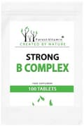 Miniatyrbild 1 av 9: Skogsvitamin Vitamin B-komplex Stark METYLERAD TILLGÄNGLIGHET 100 tabletter.